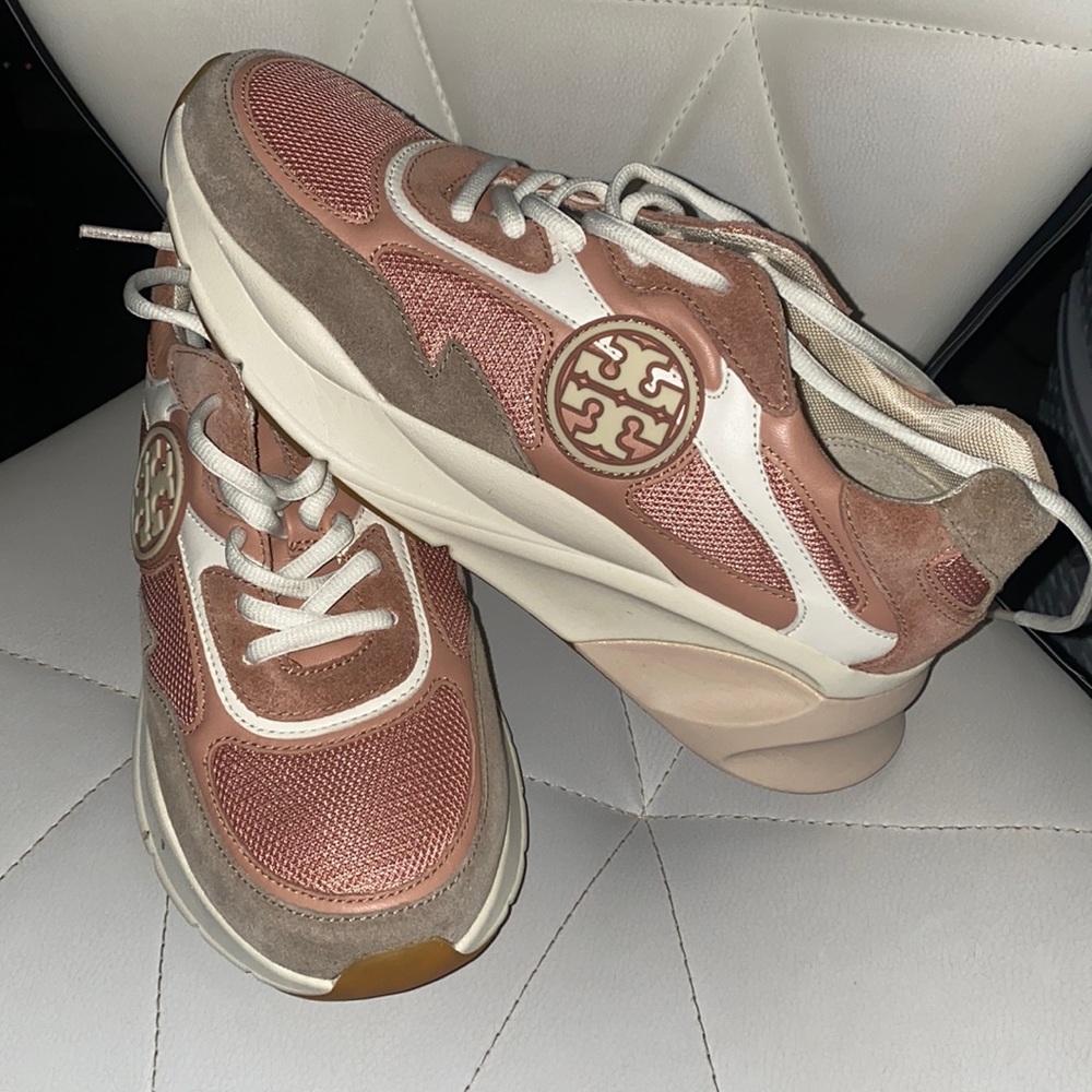 New Tory Burch Light Pink Sneakers